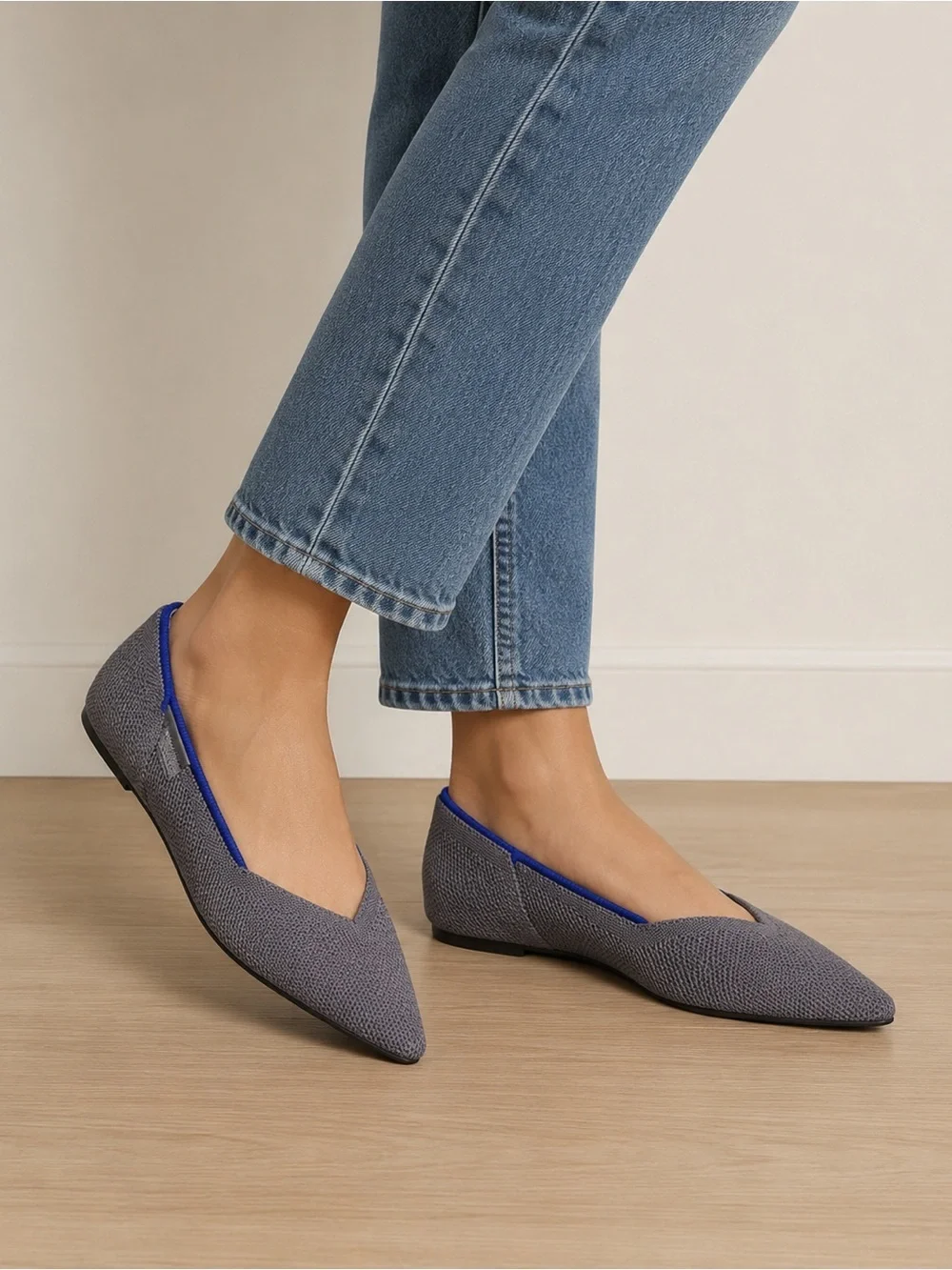 Rothy’s The Point Mink Dusty Purple Flats Women’s Retired Size 10.5 - Picture 6 of 9
